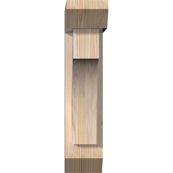 Westlake Slat Smooth Bracket W/ Offset Brace, Douglas Fir, 5 1/2W X 16D X 24H